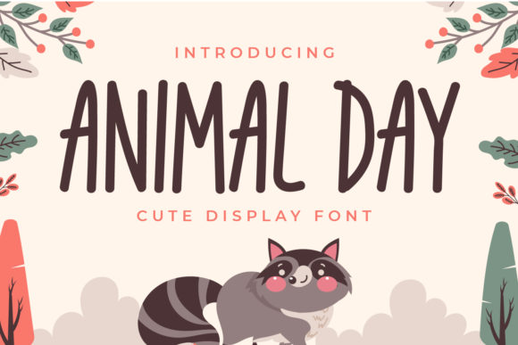 Animal Day: A Bold, Playful Display Font