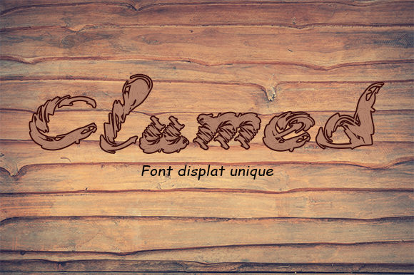 Clumed: A Creative Display Font