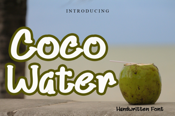 Coco Water: A Quirky Display Font