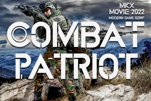 Combat Patriot: A Bold Font for Digital Campaigns