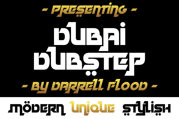 Dubai Dubstep Font