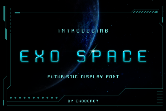 Exo Space Font for Creative Projects