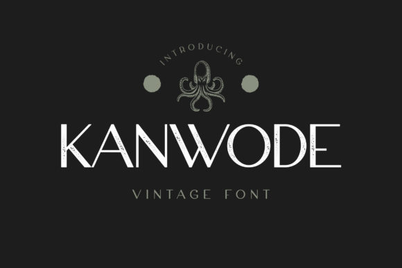 Kanwode: A Vintage Display Font