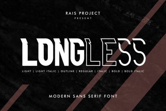 Longless: A Bold Display Font for Creators