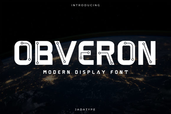 Obveron: A Bold Display Font for Creative Makers