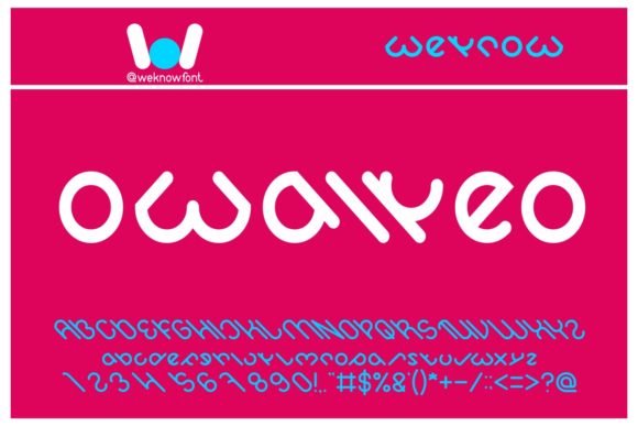 Owaikeo: A Futuristic Display Font