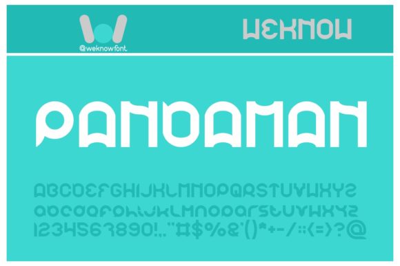 Pandaman: A Bouncy Display Font for Creative Projects