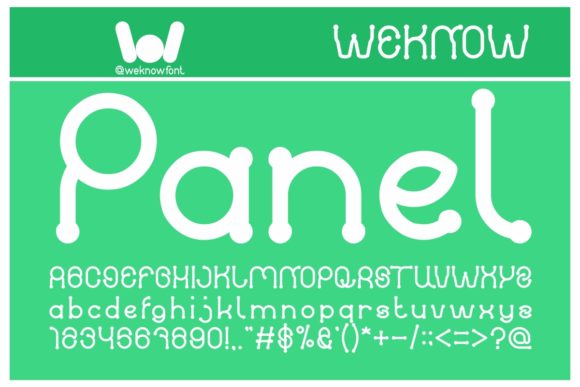 Panel: A Cute Display Font for Crafters