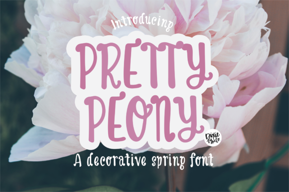 Pretty Peony Font for Editorial Design