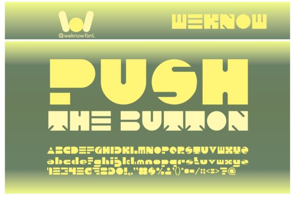 Push the Button: A Bold Display Font