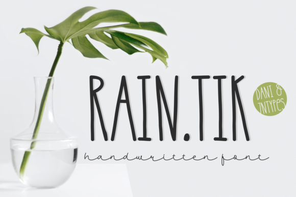 Raintik: A Unique Display Font