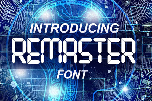 Remaster Font: Bold & Digital for Creative Projects