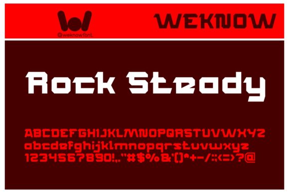 Rocksteady: A Bouncy Font for Creative Projects