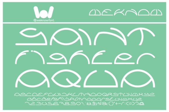 Saint Fighter Aqua Font Review