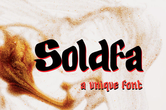 Soldfa: A Versatile Display Font
