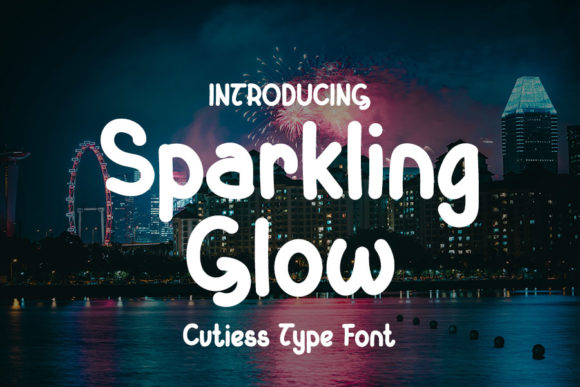 Sparkling Glow Font for Creative Projects
