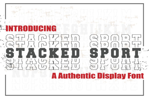 Stacked Sport Font for Business
