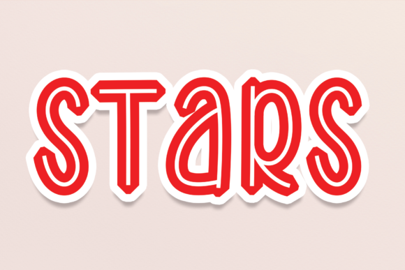 Stars: A Cool Display Font