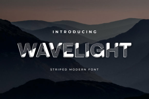 Wavelight Font: Modern Display for Web Design